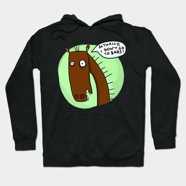 funny horse Hoodie by ThomaeArt